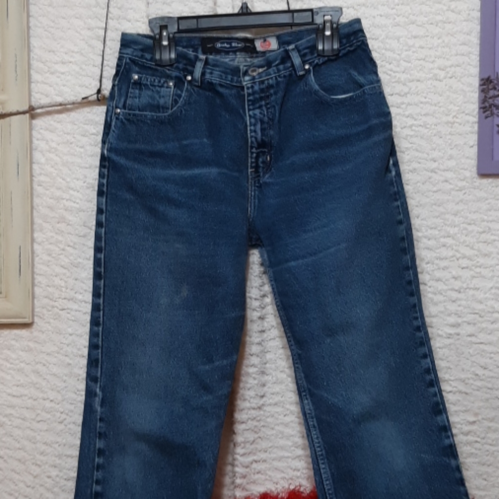 Womens ANCHOR BLUE Jeans Boot cut 13/14 classic basic Cotton - Picture 10 of 14